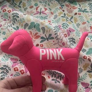 PINK Victoria's Secret Hot Pink Plush Dog